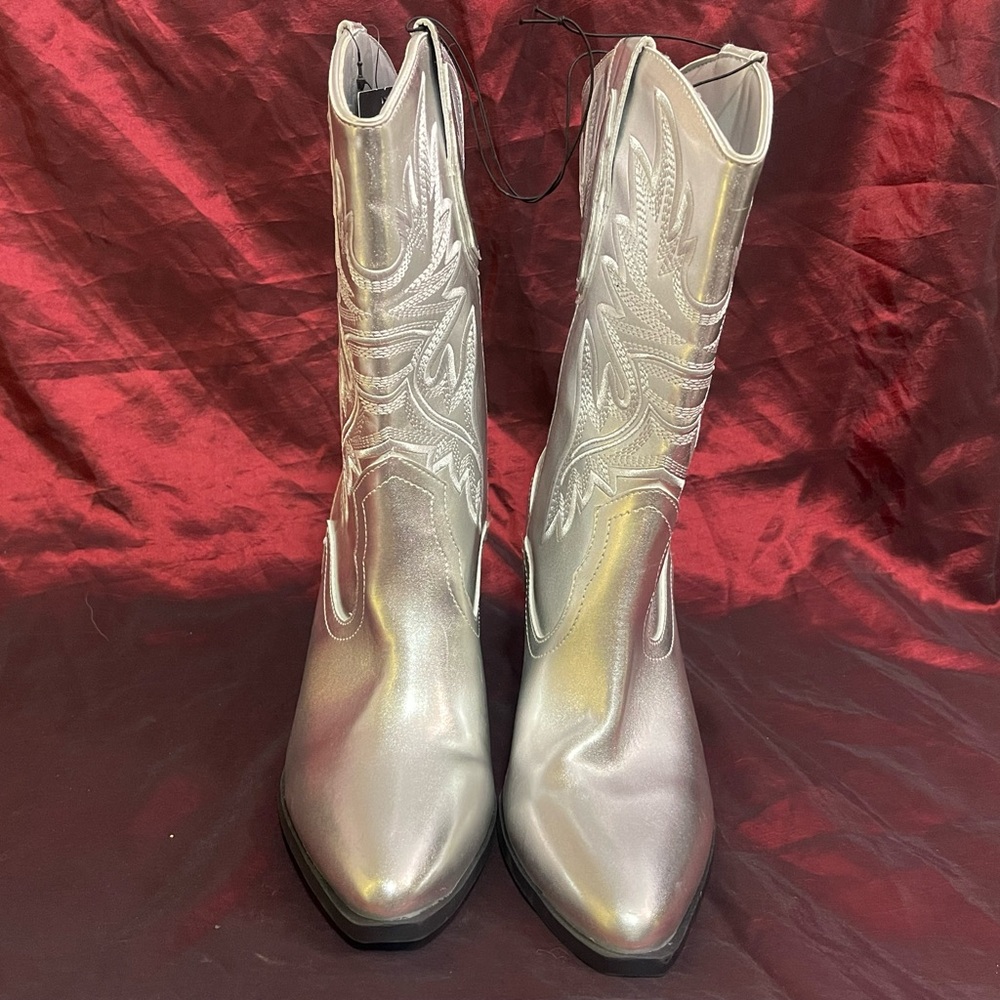 Silver Cowgirl boots